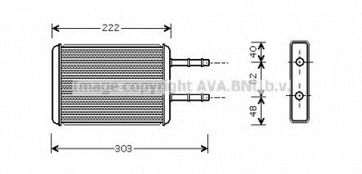 AVA QUALITY COOLING fd6353 -  Теплообменник, отопление салона